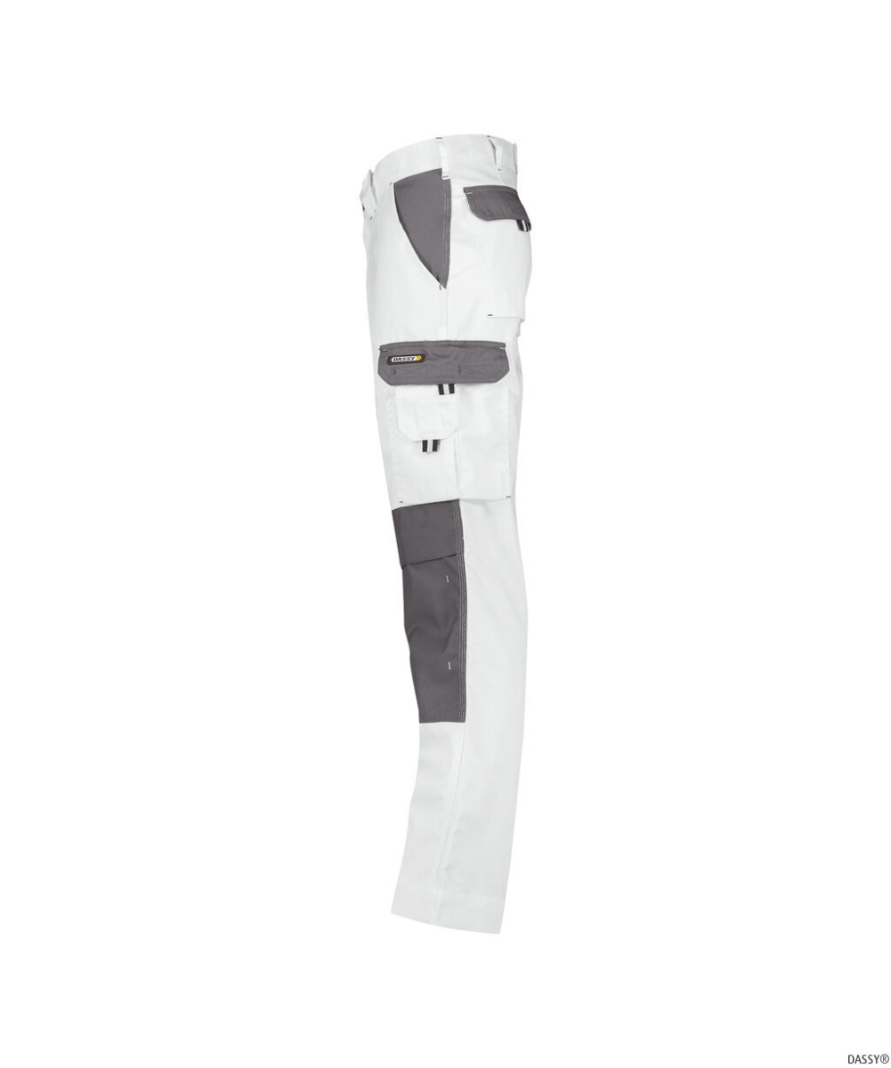 DASSY-Workwear, Bundhose BOSTON, , weiß/grau