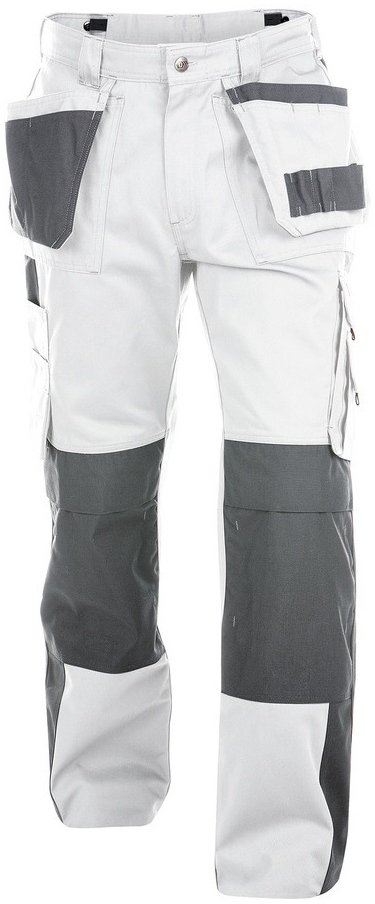 DASSY-Workwear, Bundhose "SEATTLE",  wei/grau