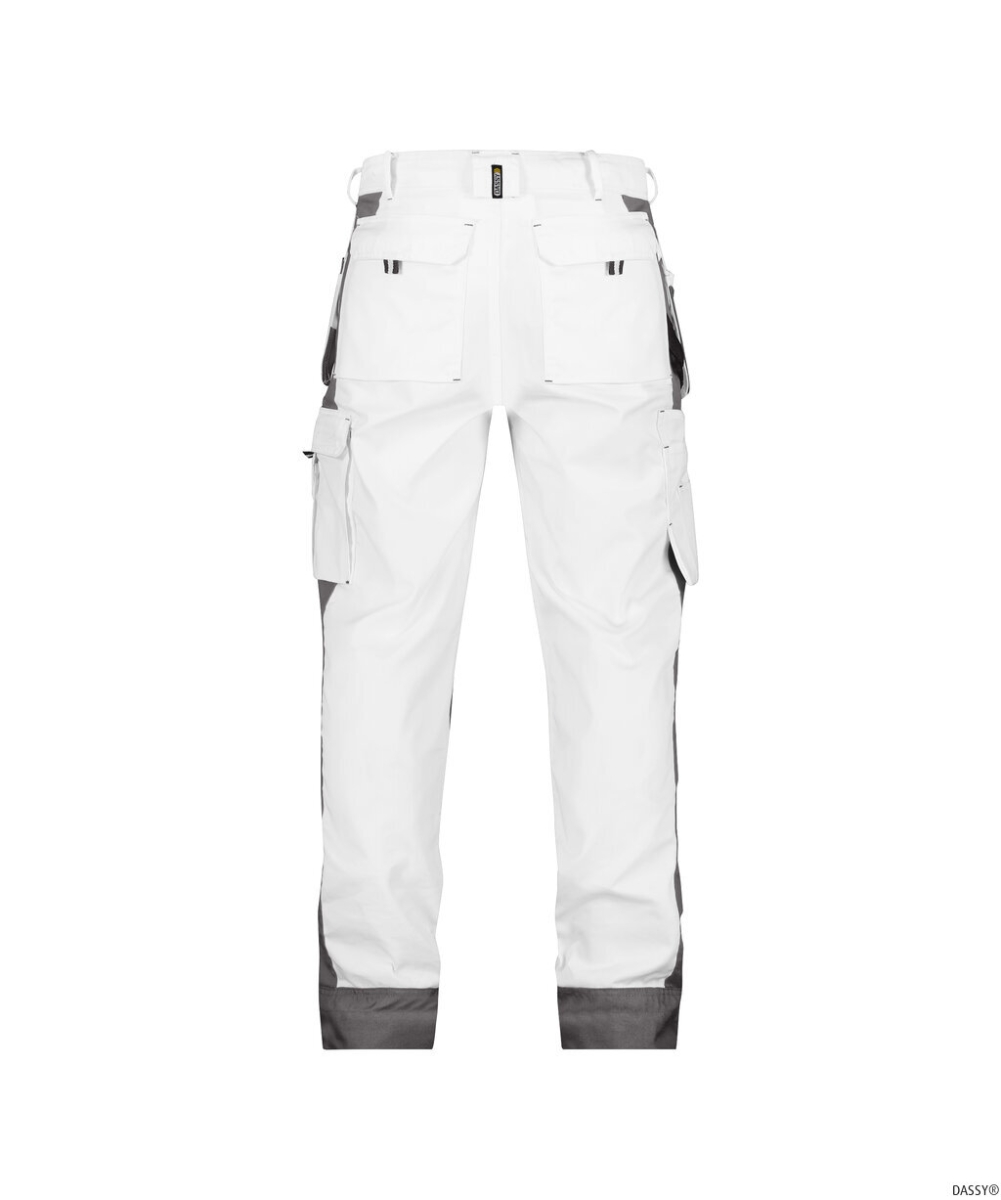 DASSY-Workwear, Bundhose SEATTLE, weiß/grau