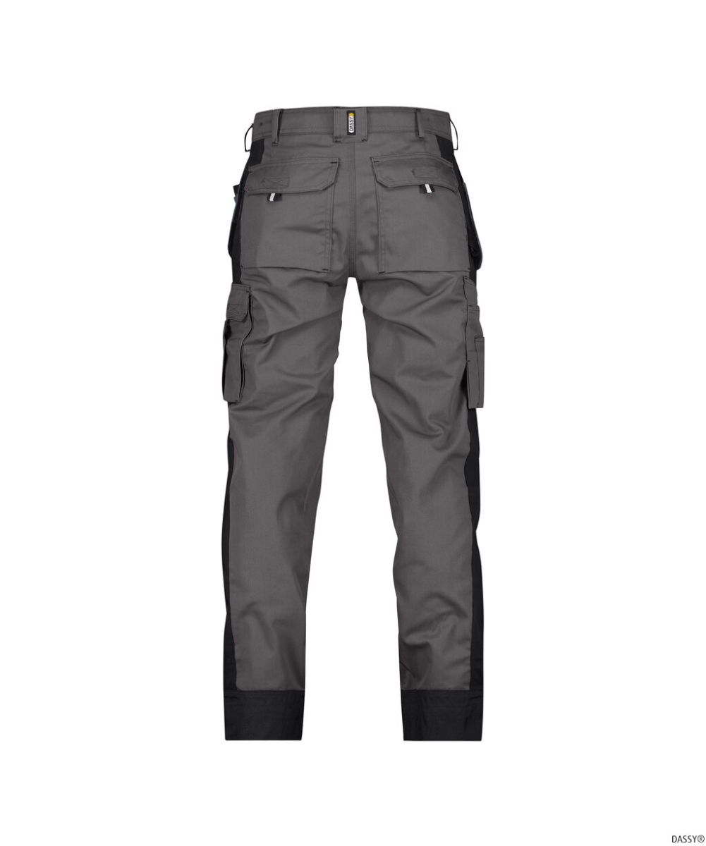 DASSY-Workwear, Bundhose SEATTLE, grau/schwarz