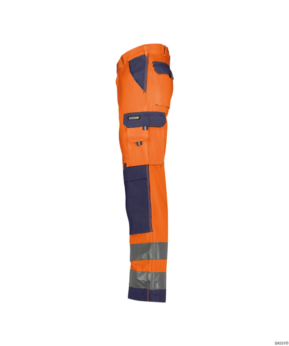 DASSY-Warnschutz, Bundhose BUFFALO orange/dunkelblau