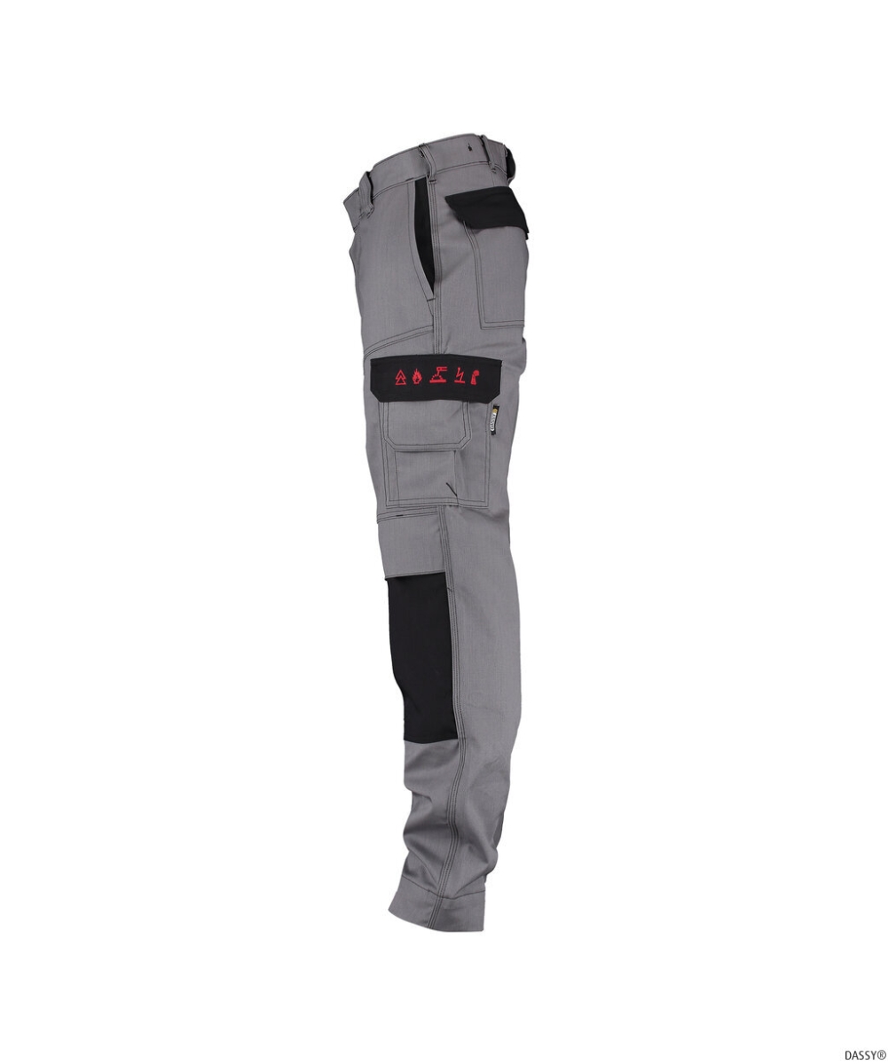 DASSY-Workwear, Bundhose LINCOLN grau/schwarz