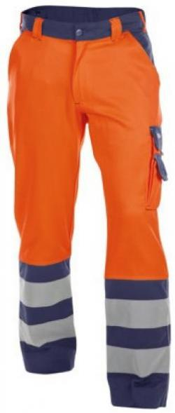 DASSY-Warnschutz, Bundhose LANCESTER , orange/dunkelblau