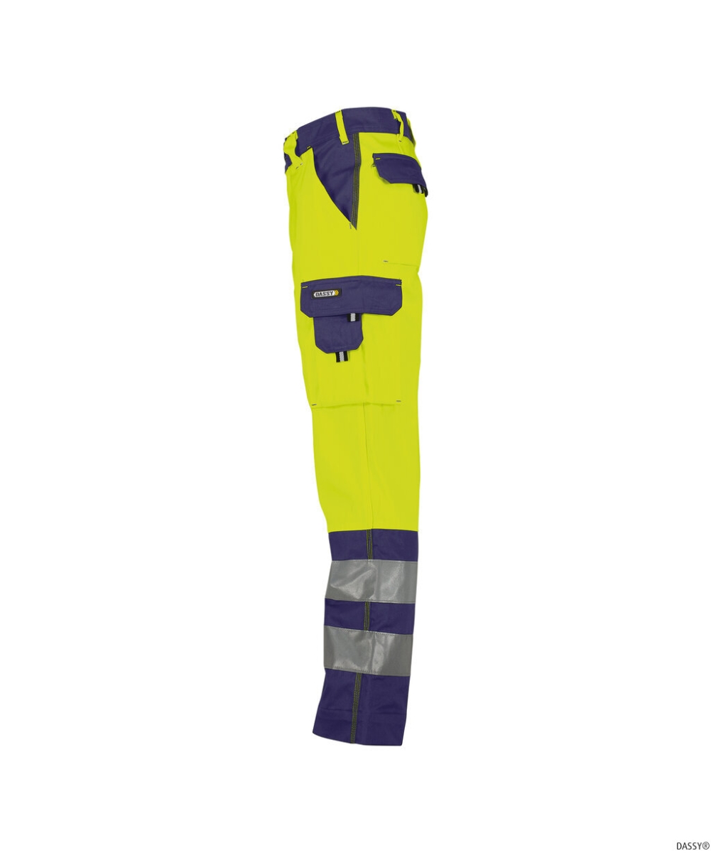 DASSY-Warnschutz, Bundhose LANCASTER gelb/dunkelblau