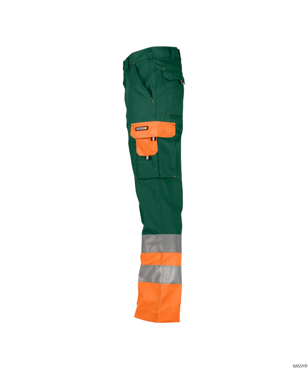 DASSY-Warnschutz-Bundhose OMAHA , grün/orange