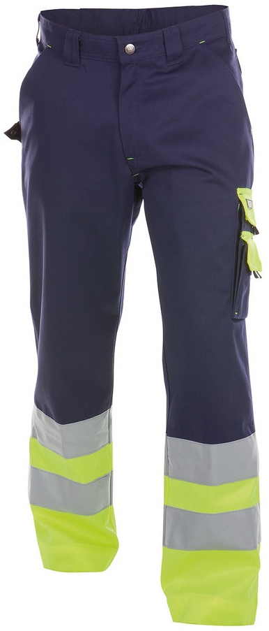 DASSY-Warnschutz, Bundhose OMAHA , dunkelblau/gelb