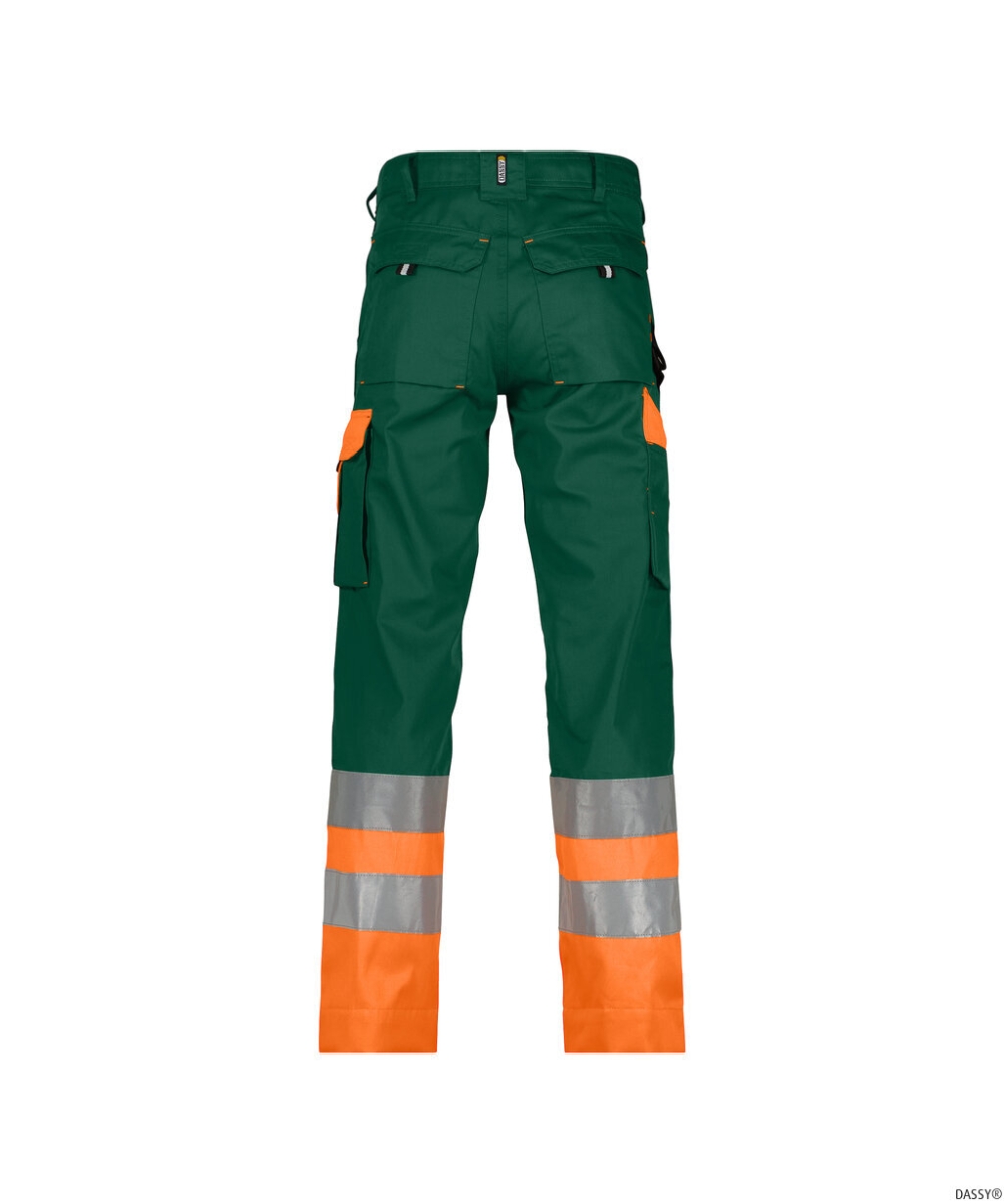 DASSY-Warnschutz, Bundhose OMAHA , orange/grün