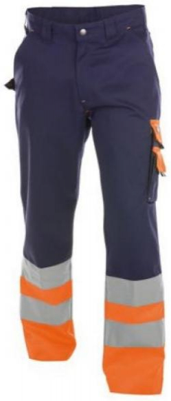 DASSY-Warnschutz, Bundhose OMAHA , orange/dunkelblau