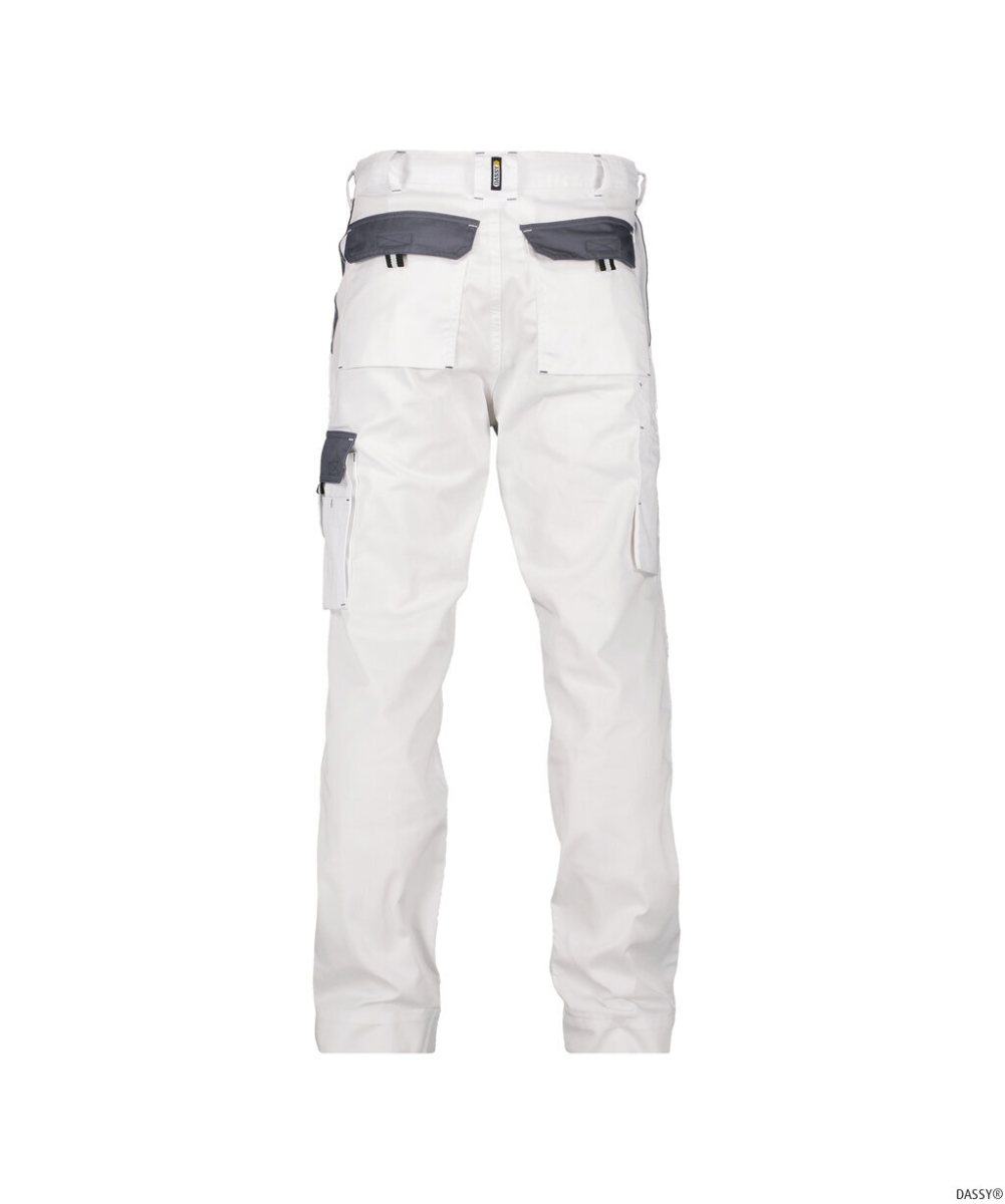 DASSY-Workwear, Bundhose NASHVILLE, , weiß/grau