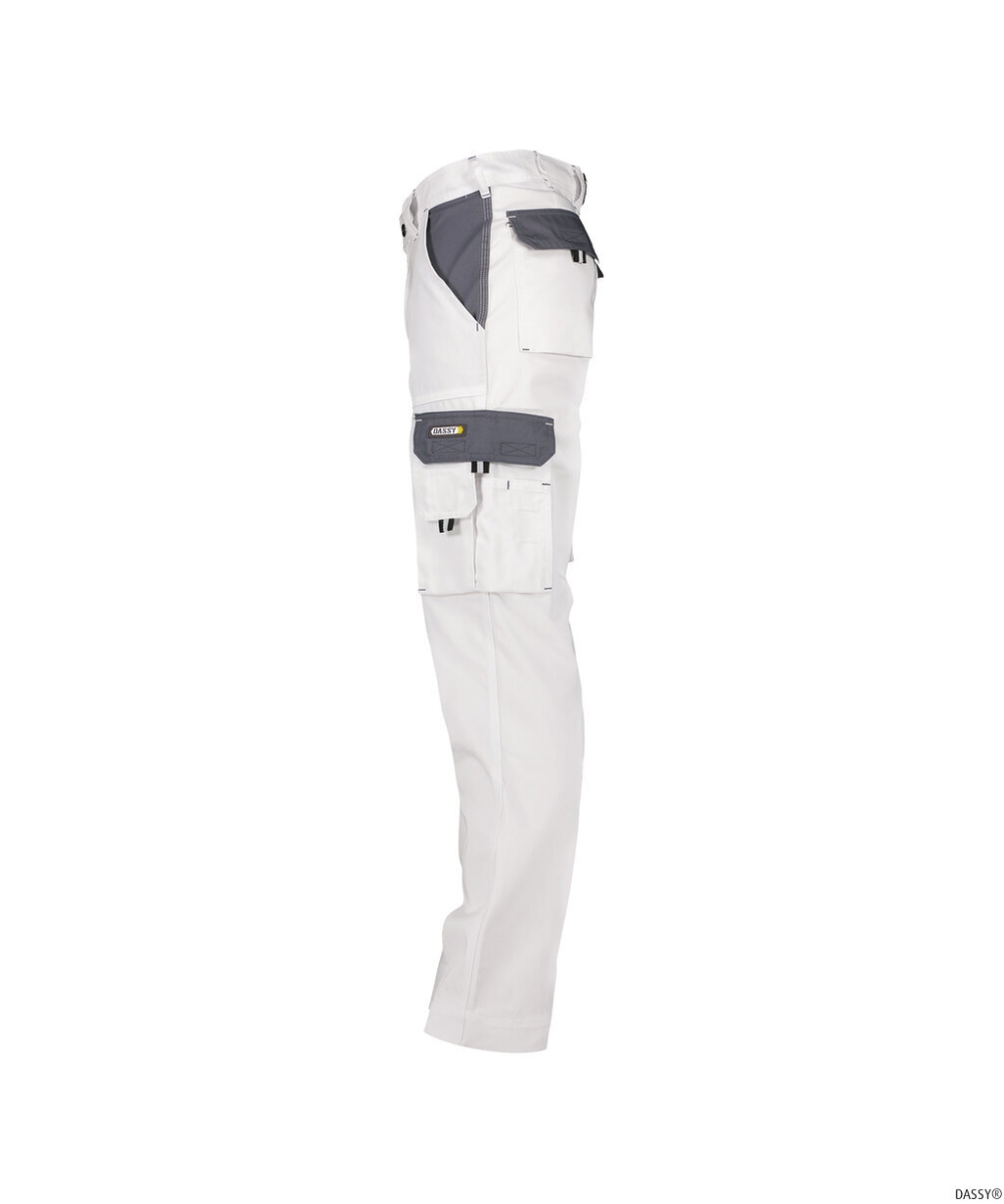 DASSY-Workwear, Bundhose NASHVILLE, , weiß/grau