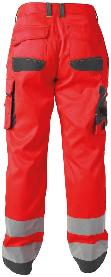 DASSY-Warnschutz, Bundhose "CHICAGO" , rot/grau