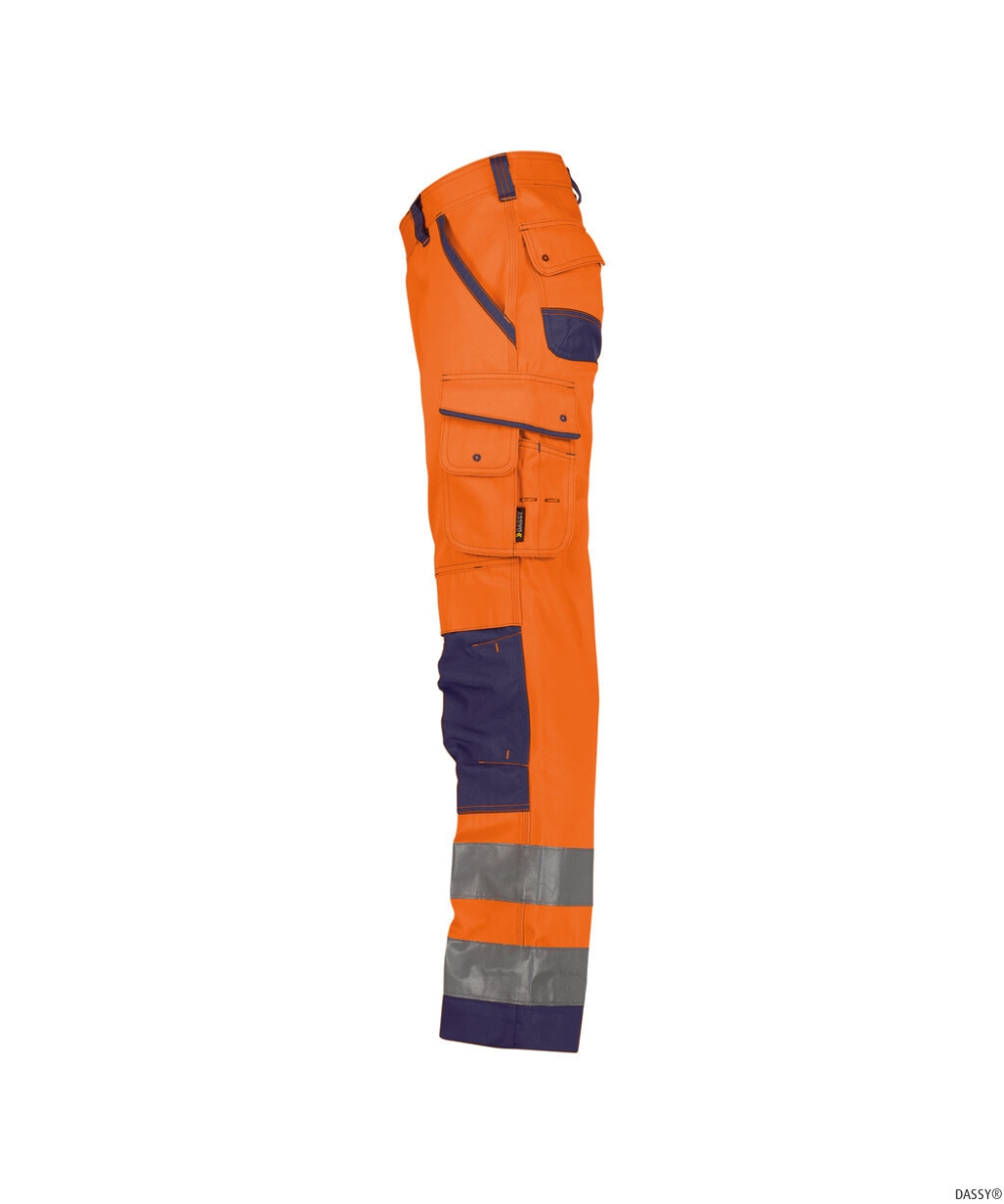 DASSY-Warnschutz, Bundhose CHICAGO , orange/dunkelblau