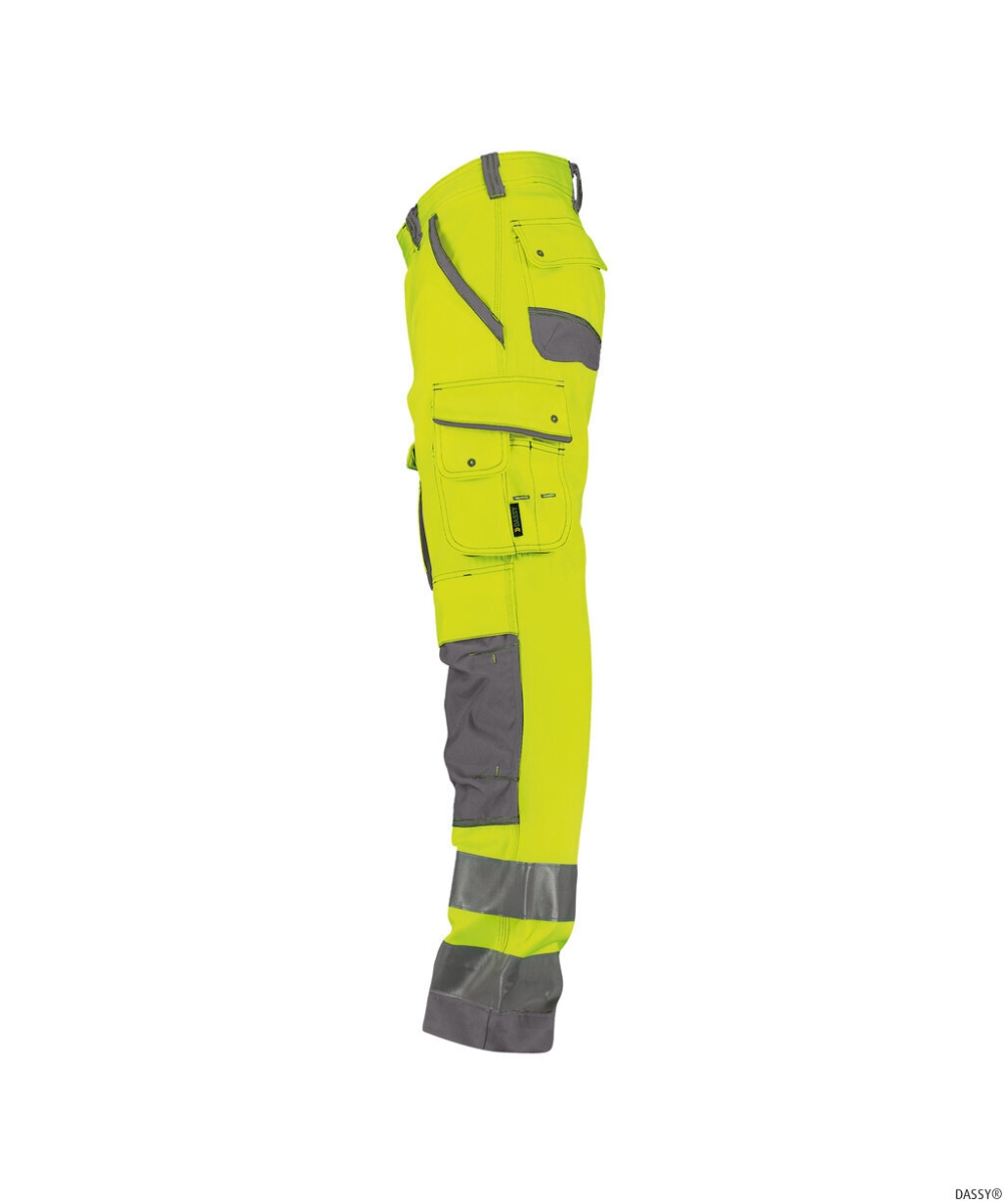 DASSY-Warnschutz, Bundhose CHICAGO , gelb/grau