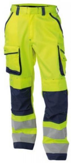 DASSY-Warnschutz, Bundhose CHICAGO , gelb/dunkelblau