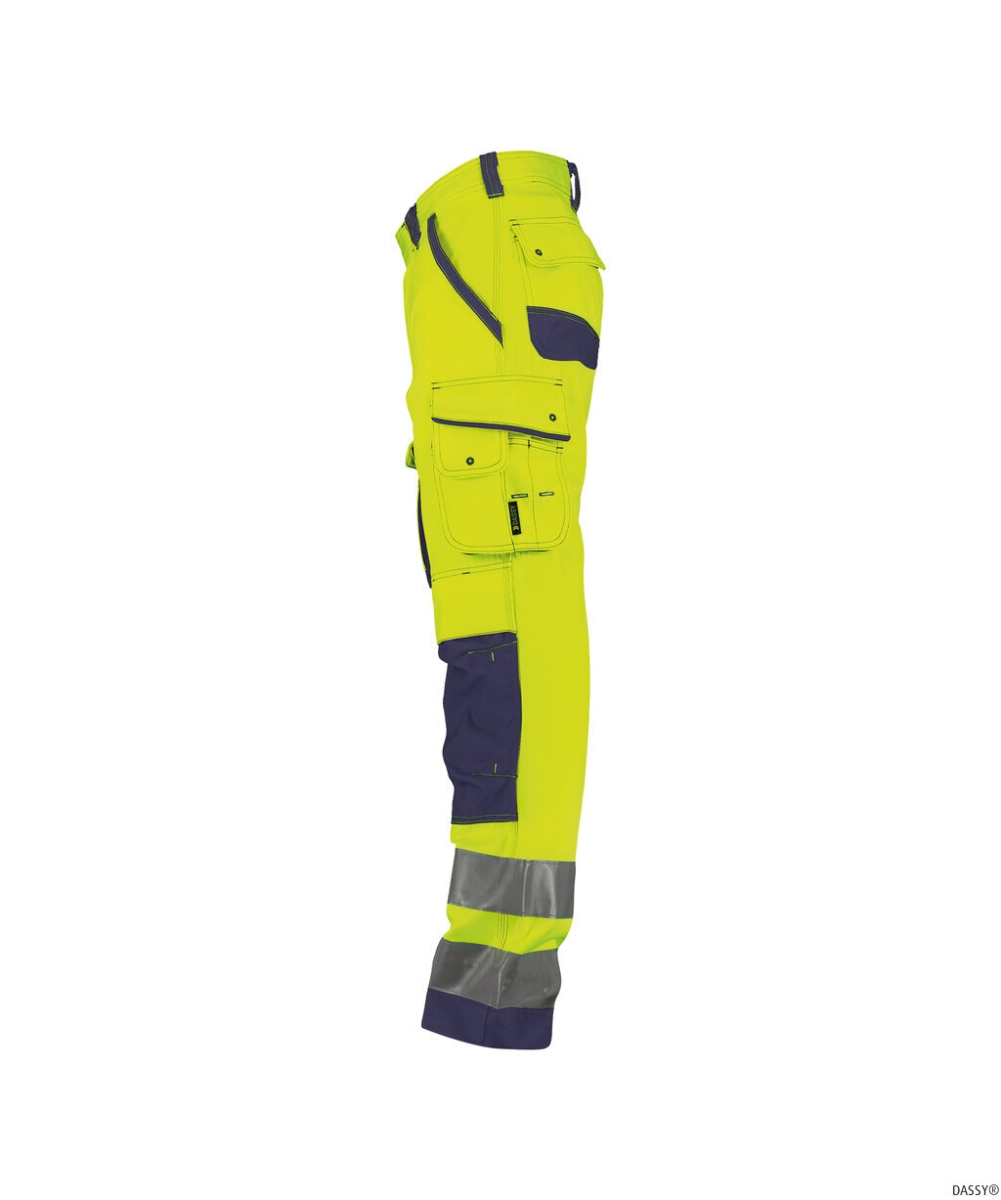 DASSY-Warnschutz, Bundhose CHICAGO , gelb/dunkelblau