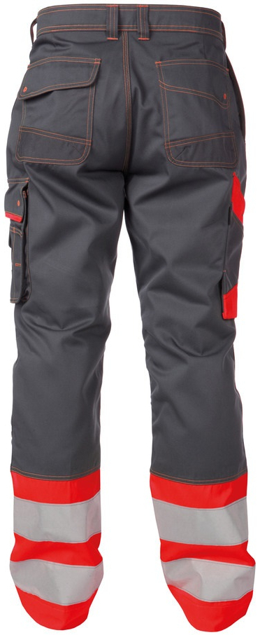 DASSY-Warnschutz, Bundhose PHOENIX , rot/grau
