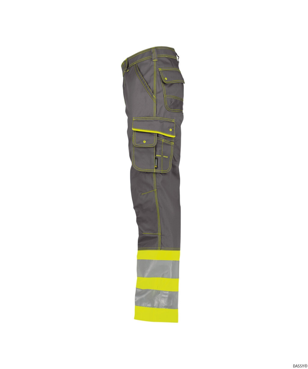 DASSY-Warnschutz, Bundhose PHOENIX , gelb/grau