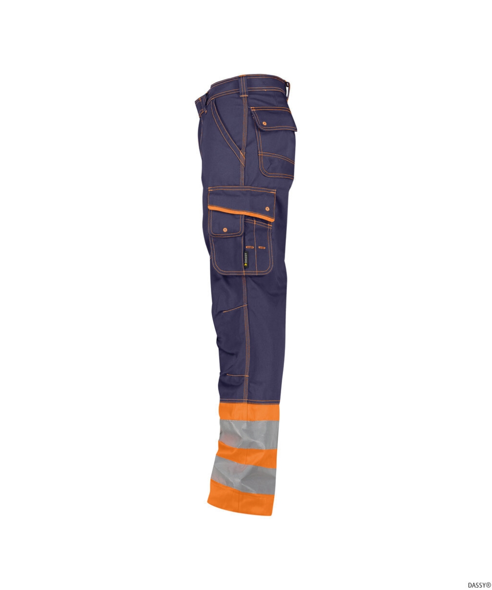 DASSY-Warnschutz, Bundhose PHOENIX , orange/dunkelblau