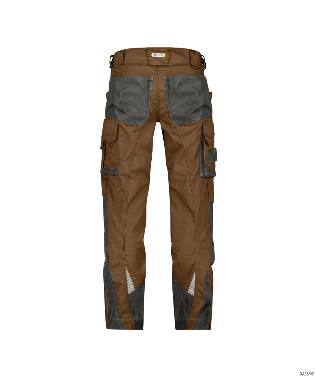 DASSY-Workwear, Bundhose NOVA, braun/grau