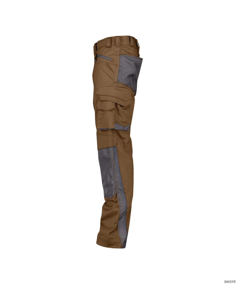 DASSY-Workwear, Bundhose NOVA, braun/grau
