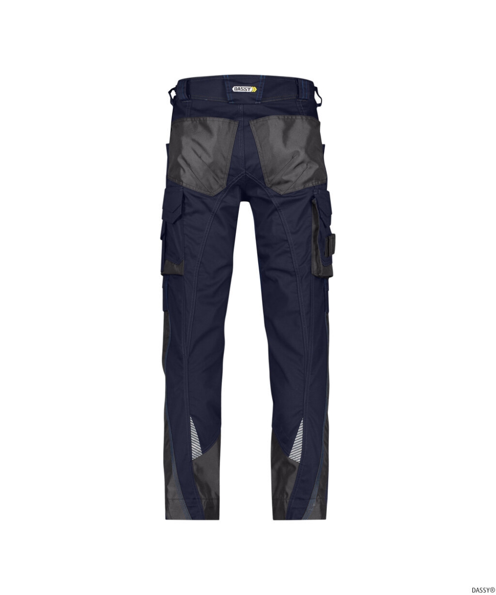 DASSY-Workwear, Bundhose NOVA, dunkelblau/grau