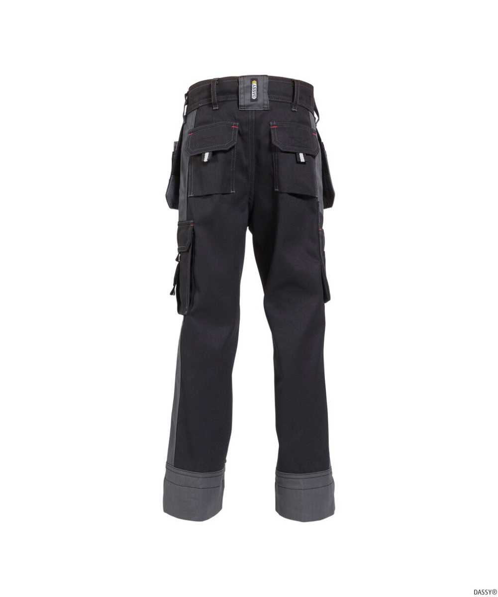 DASSY-Workwear, Bundhose SEATTLE KIDS, schwarz/grau