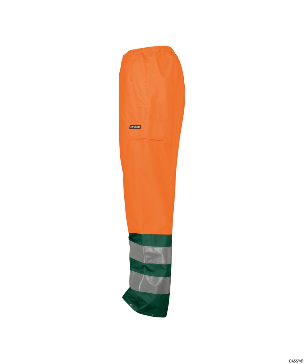 DASSY-Warnschutz, Regen-Bundhose SOLA, orange/grün