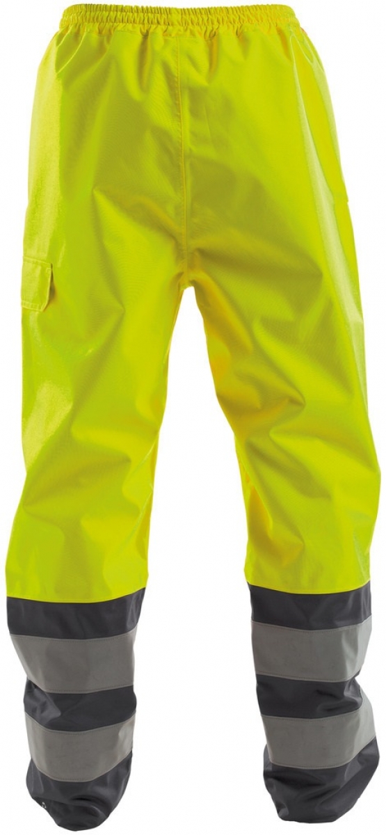 DASSY-Warnschutz, Regen-Bundhose "SOLA",   gelb/grau