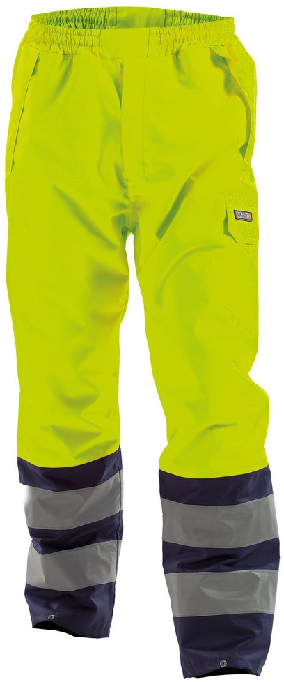 DASSY-Warnschutz, Regen-Bundhose SOLA, gelb/dunkelblau