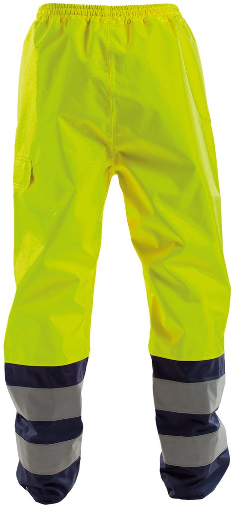 DASSY-Warnschutz, Regen-Bundhose SOLA, gelb/dunkelblau