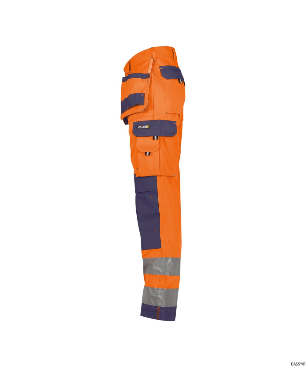 DASSY-Warnschutz, Bundhose, GLASGOW, orange/dunkelblau