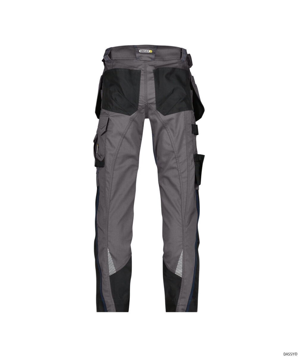 DASSY-Workwear, Bundhose MAGNETIC, grau/schwarz