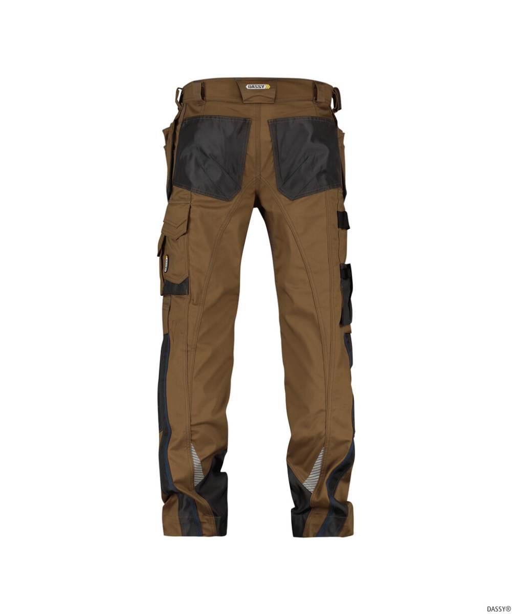 DASSY-Workwear, Bundhose MAGNETIC, braun/grau