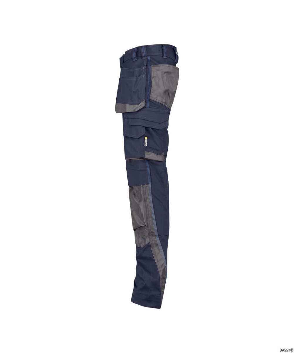 DASSY-Workwear, Bundhose MAGNETIC, nachtblau/grau