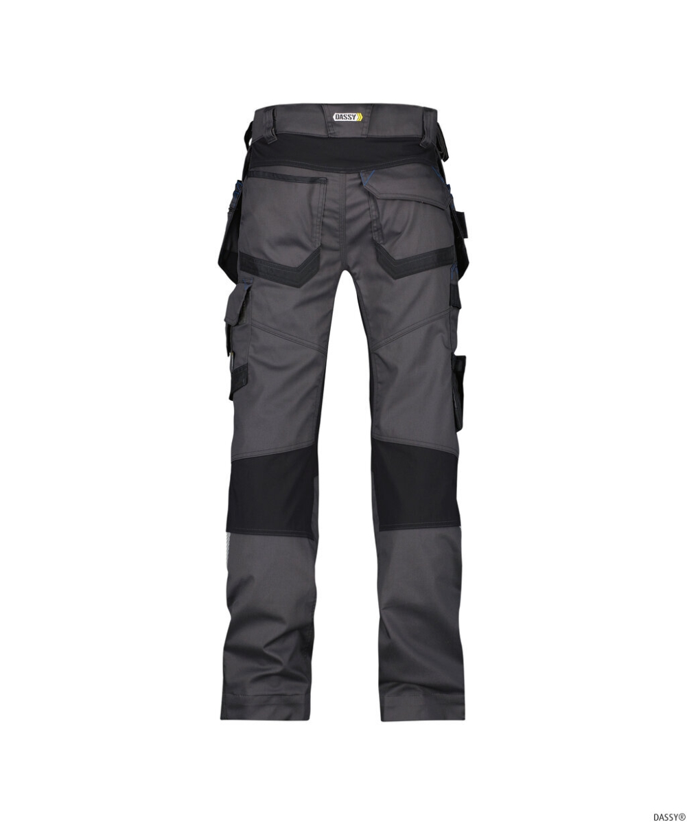 DASSY-Workwear, Bundhose FLUX, grau/schwarz