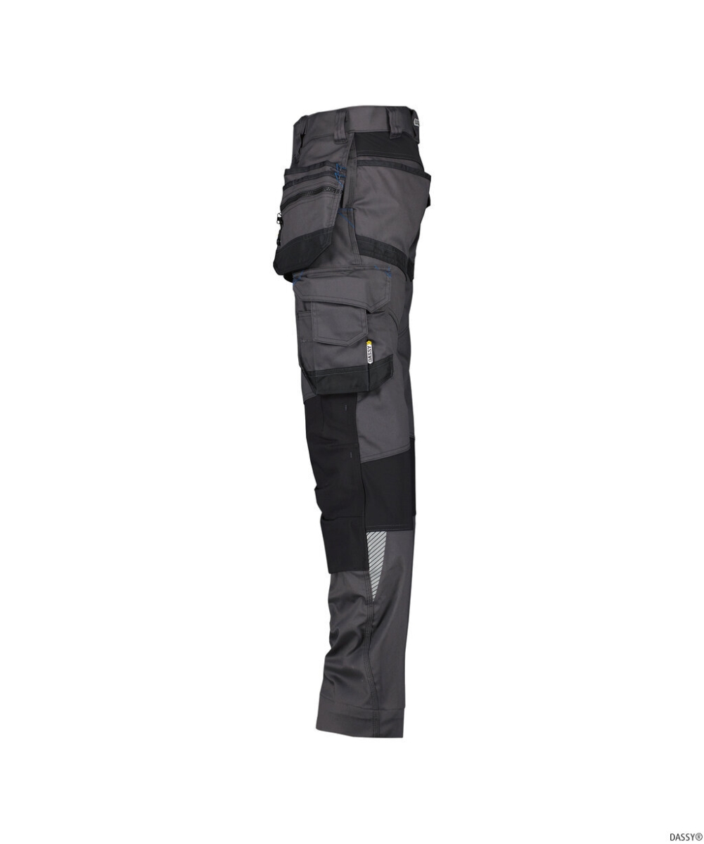 DASSY-Workwear, Bundhose FLUX, grau/schwarz