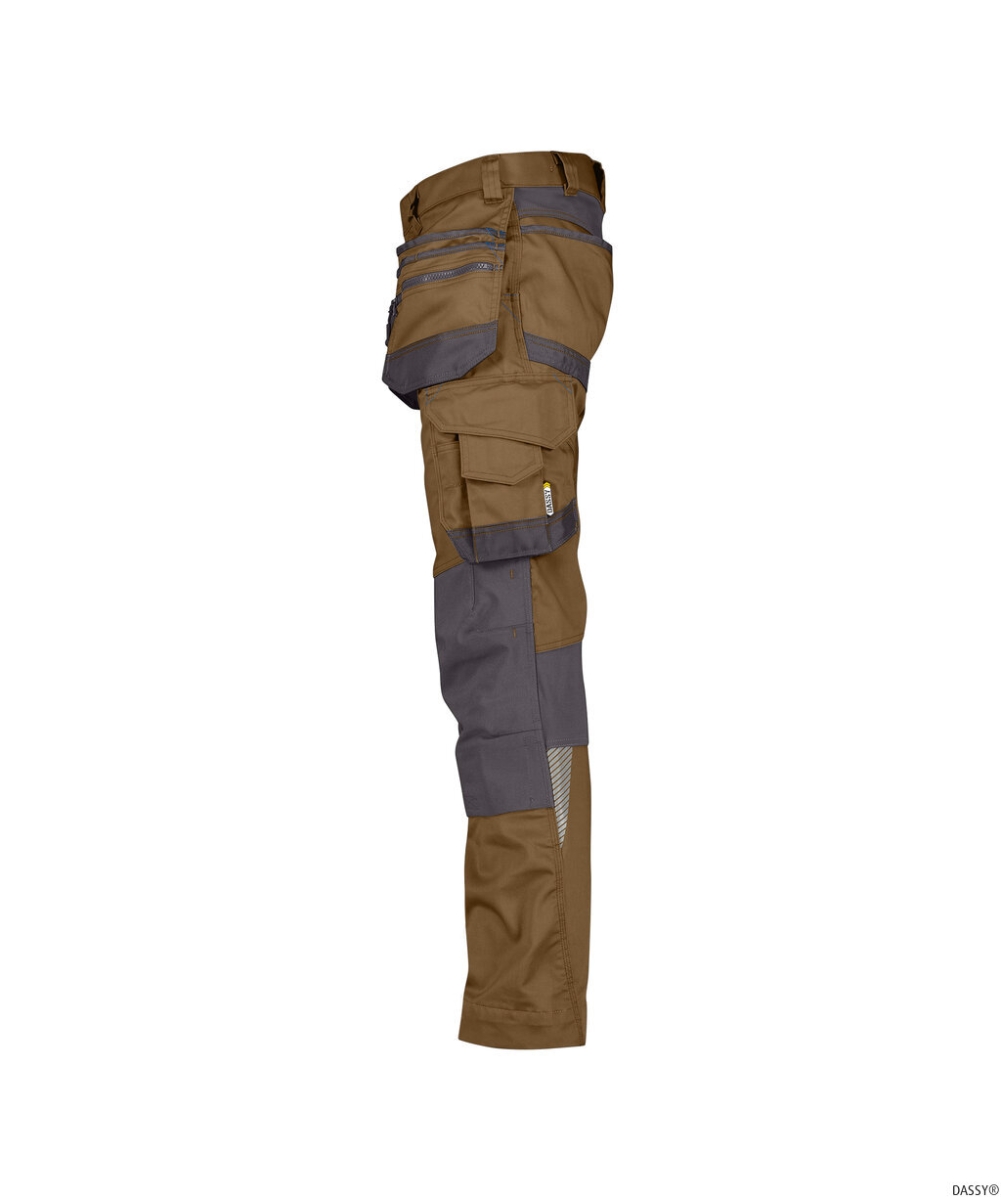 DASSY-Workwear, Bundhose FLUX, braun/grau