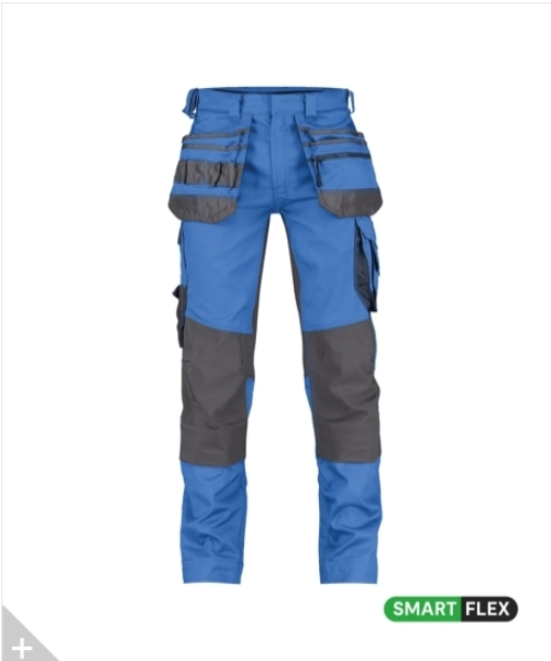 DASSY-Workwear, Bundhose FLUX, kornblau/grau