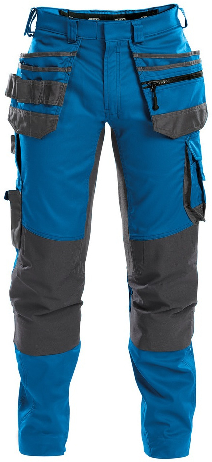 DASSY-Workwear, Bundhose "FLUX", kornblau/grau