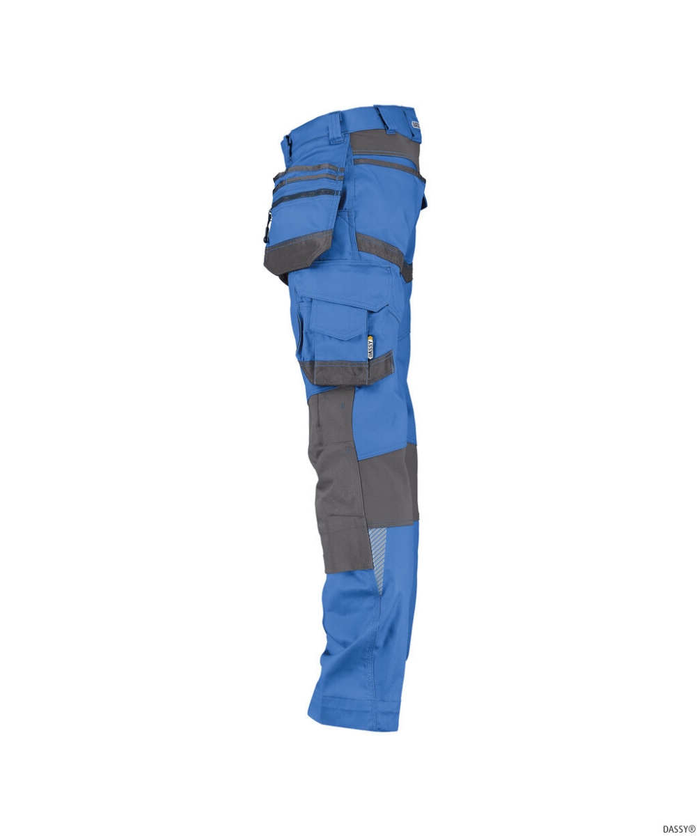 DASSY-Workwear, Bundhose FLUX, kornblau/grau