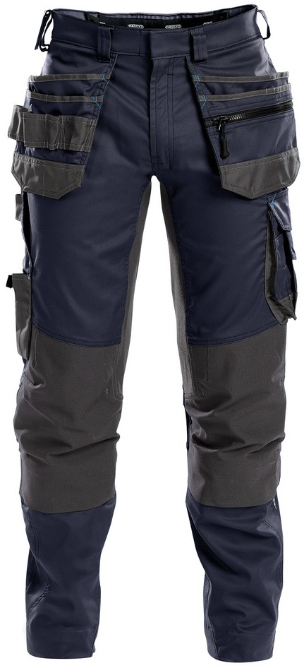 DASSY-Workwear, Bundhose "FLUX", dunkelblau/grau