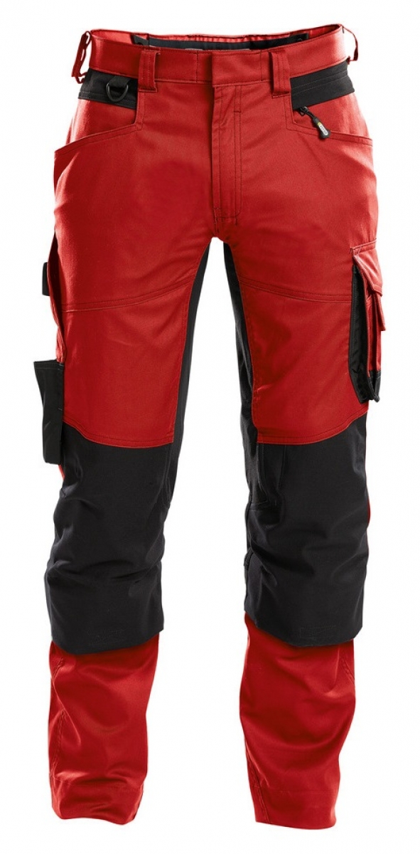 DASSY-Workwear, Bundhose "DYNAX", rot/schwarz