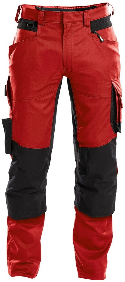 DASSY-Workwear, Bundhose "DYNAX", rot/schwarz