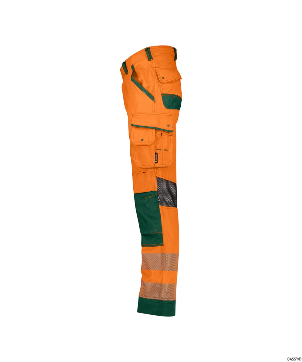 DASSY-Warnschutz, Bundhose ODESSA , orange/grün