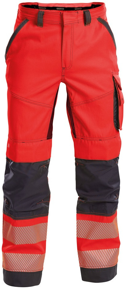 DASSY-Warnschutz, Bundhose "ODESSA" , rot/grau