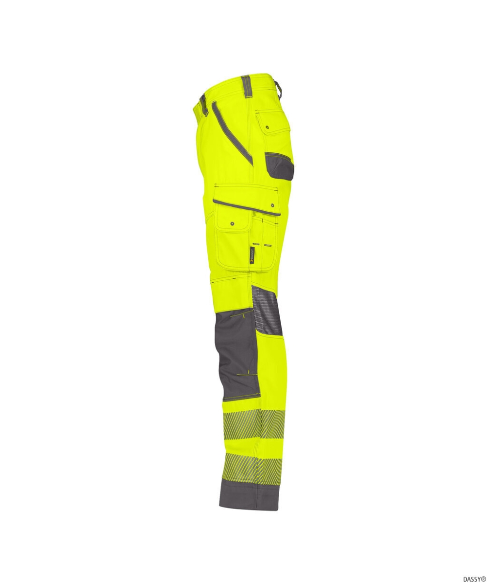 DASSY-Warnschutz, Bundhose ODESSA , gelb/grau