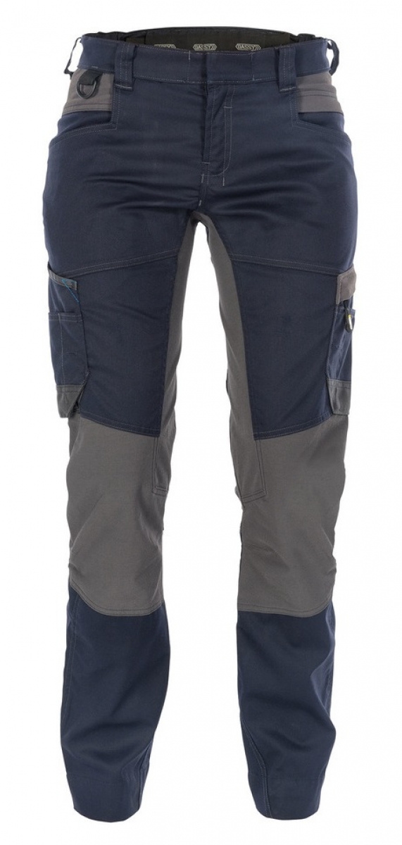 DASSY-Workwear, Damen-Bundhose mit Stretch "HELIX", blau/grau