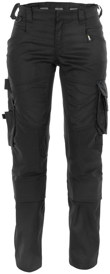 DASSY-Workwear, Damen-Bundhose mit Stretch und Kniepolstertaschen "DYNAX", schwarz