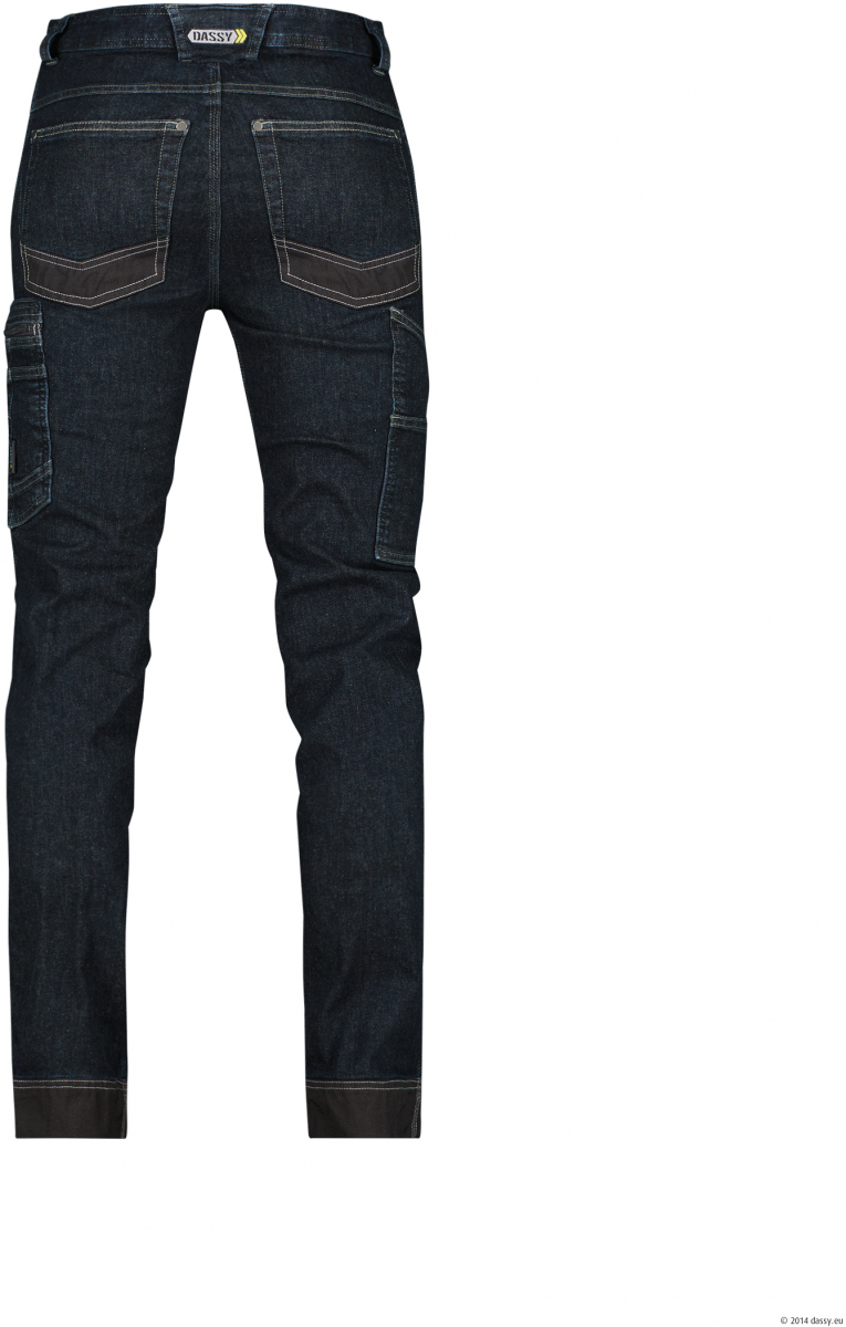 DASSY-Stretch-Arbeitsjeans OSAKA, jeansblau/schwarz