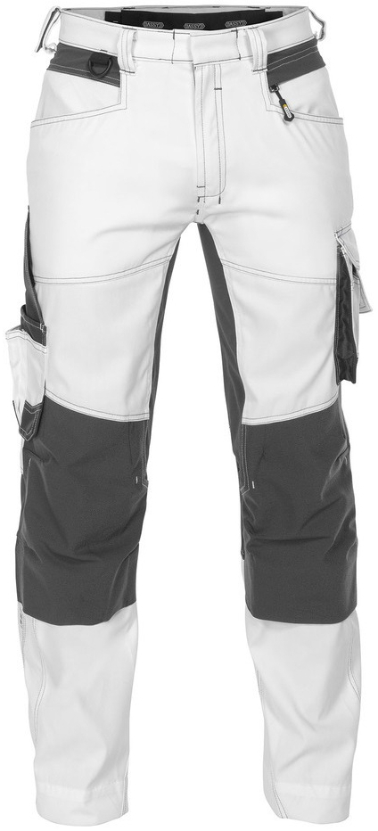 DASSY-Workwear, Malerhose mit Stretch "DYNAX PAINTERS" wei/grau